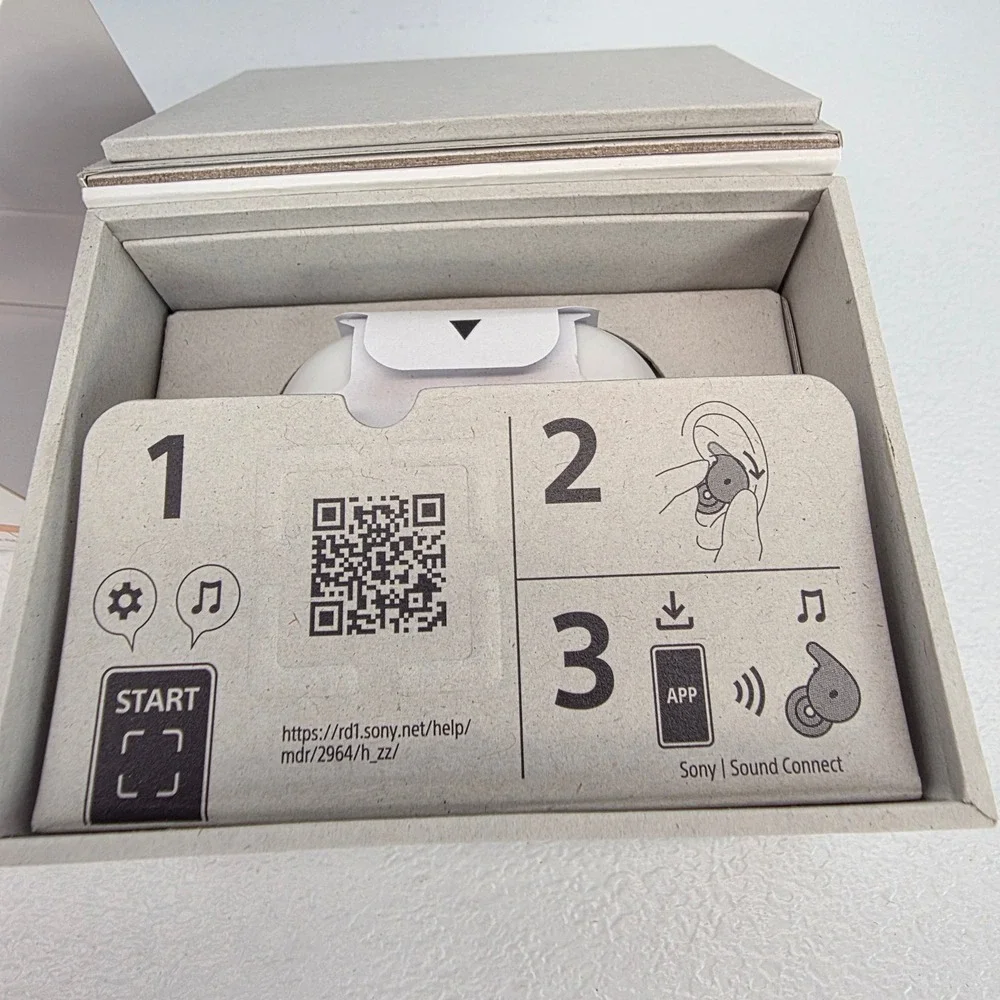 Sony LinkBuds Open Wireless Earbuds White‎ WF-L910/WZ Bluetooth Headset